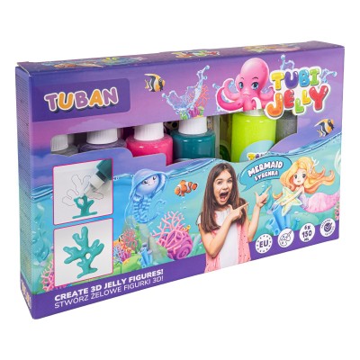 Σετ TUBI JELLY Γοργόνα   6 χρώματα 