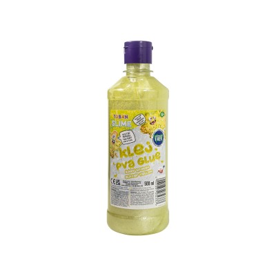TUBAN Κόλλα PVA για Κατασκευή Slime 500 ml - Κίτρινο με γκλίτερ